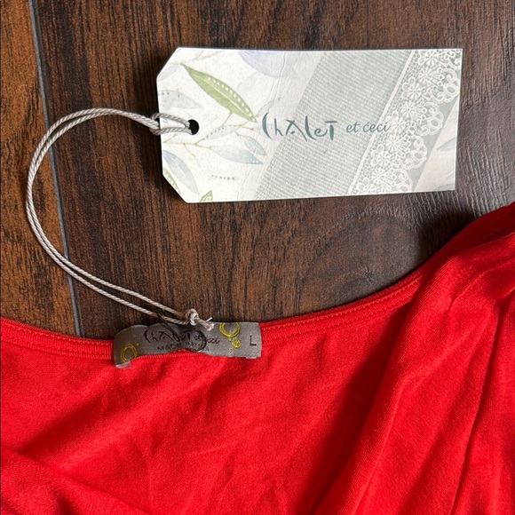 Vibrant Orange Sleeveless from Chalet Et Ceci sz L NWT (D17) - Picture 3 of 6